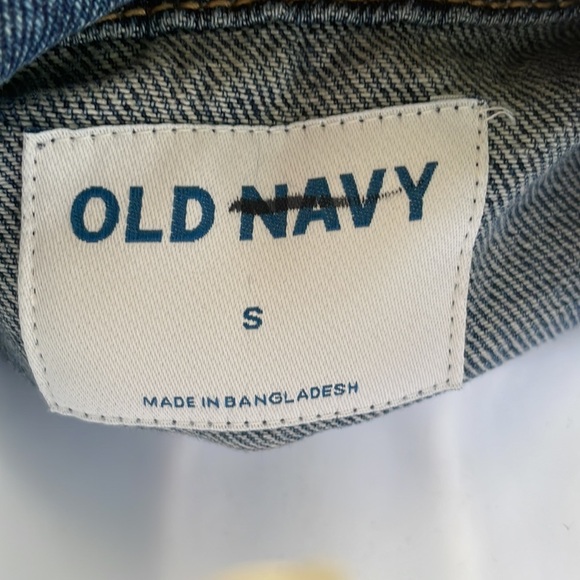 Old Navy denim jacket cropped style pockets small - Picture 5 of 7
